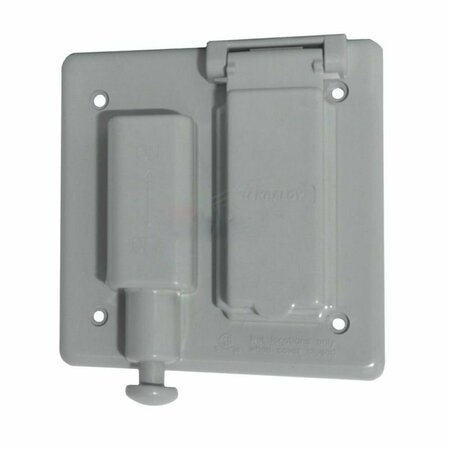 AMERICAN IMAGINATIONS Square Wall Mount Duplex and Switch Cover AI-36639